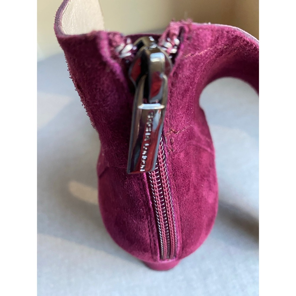Sacha London Shoes 3" Heels Adjustable Strap Red Burgundy New 9 Platform Pump s5 - Picture 9 of 10
